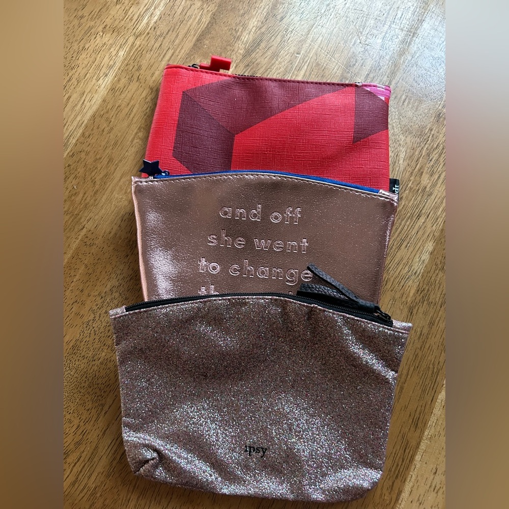 Set of 3 Ipsy bags